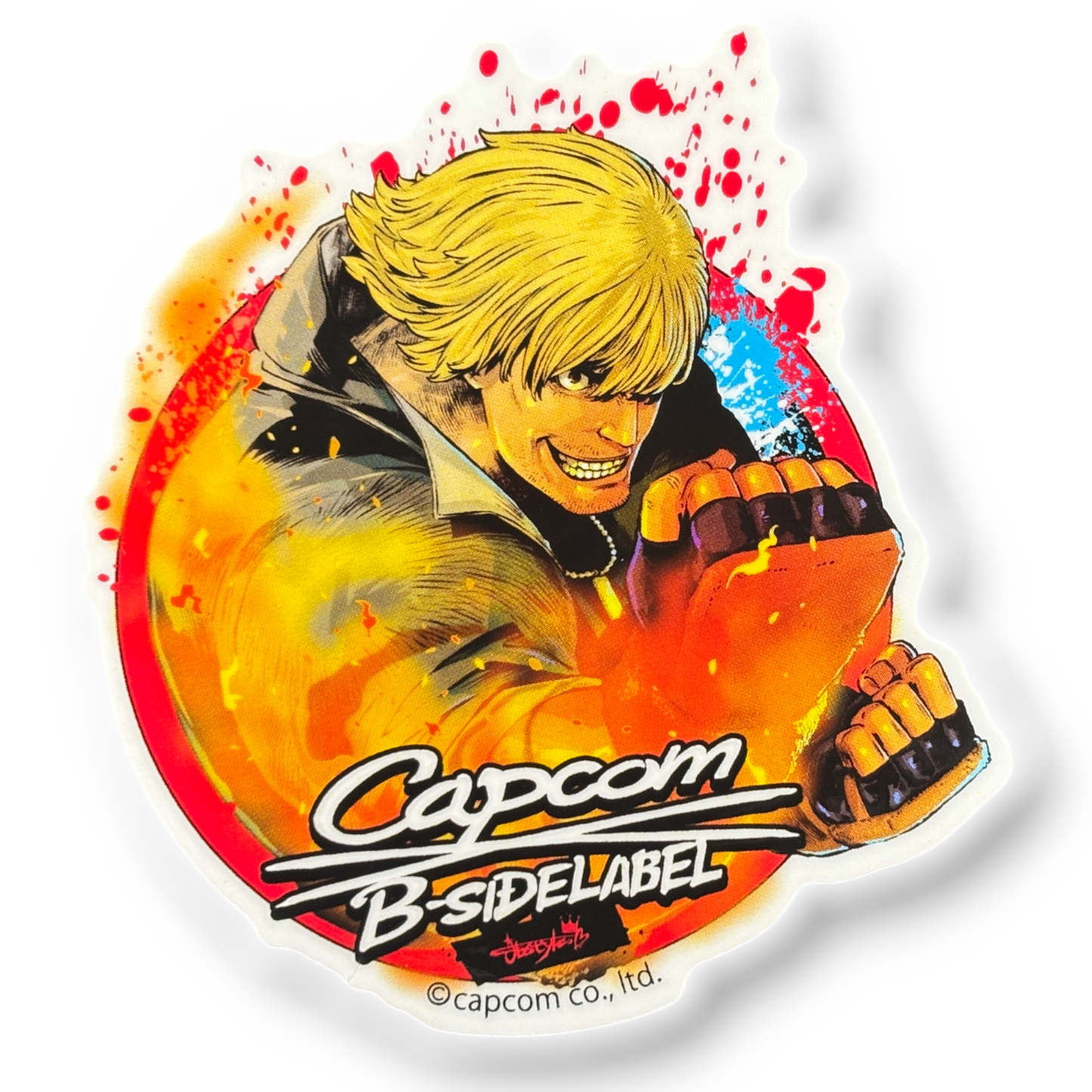 Street Fighter Ken Masters ✦ B-Side Label Sticker