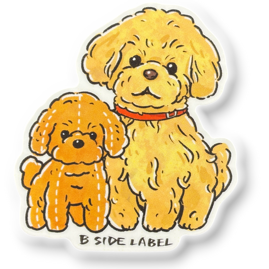 Toy Poodle Duo ✦ B-Side Label Sticker