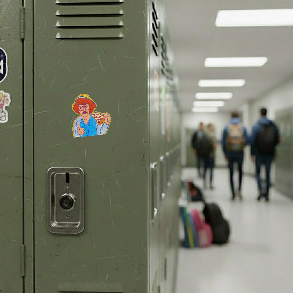 Cool Pizza Guy ✦ B-Side Label Sticker