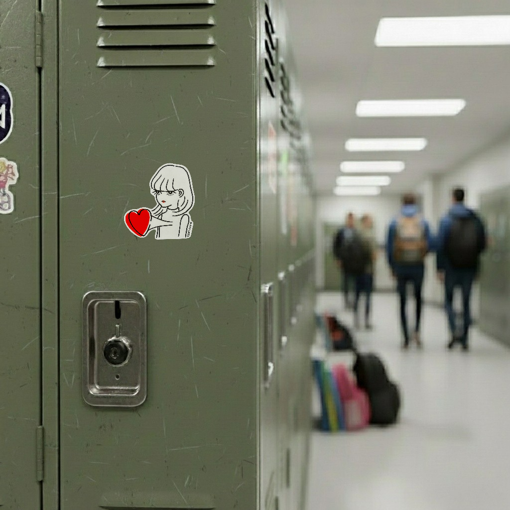 Big-Heart Girl ✦ B-Side Label Sticker