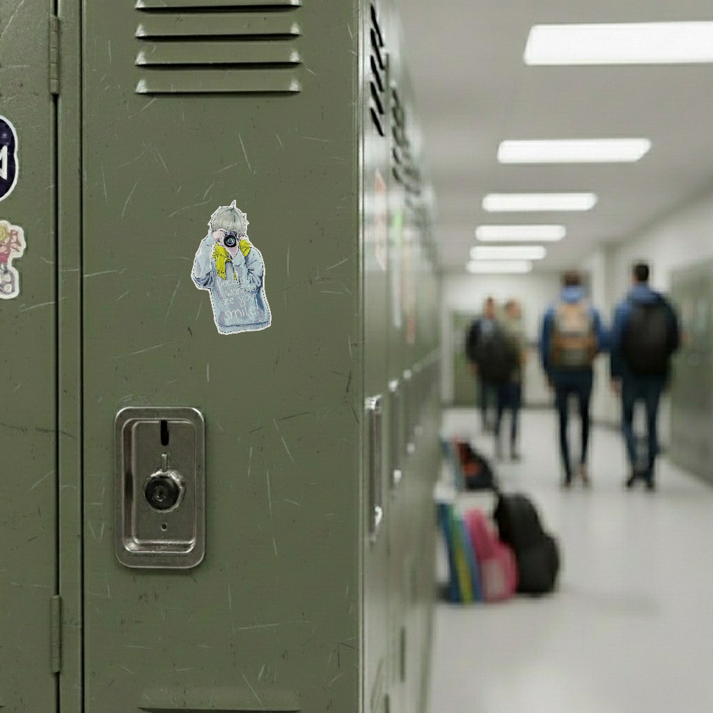 Stylish Camera Boy ✦ B-Side Label Sticker