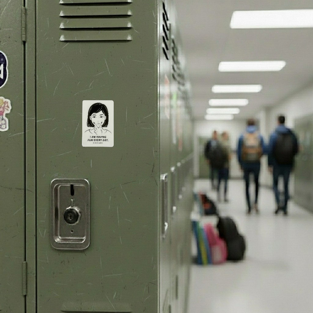 Fun, Bob-Cut Girlie ✦ B-Side Label Sticker