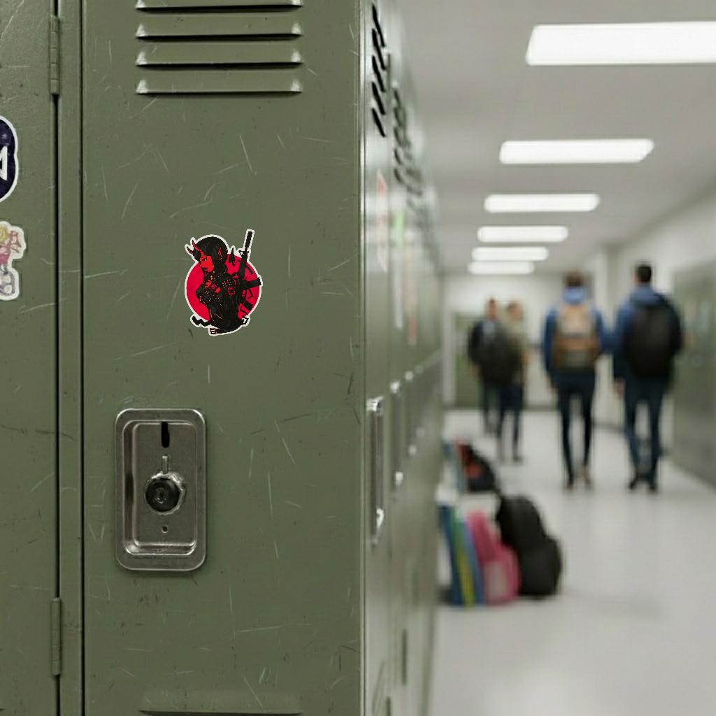 Red Devil Girlie ✦ B-Side Label Sticker