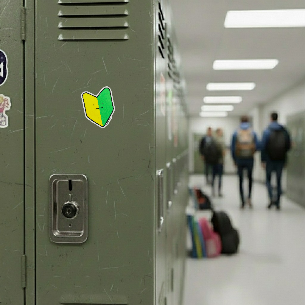 Serious-Face Beginner Decal ✦ B-Side Label Sticker