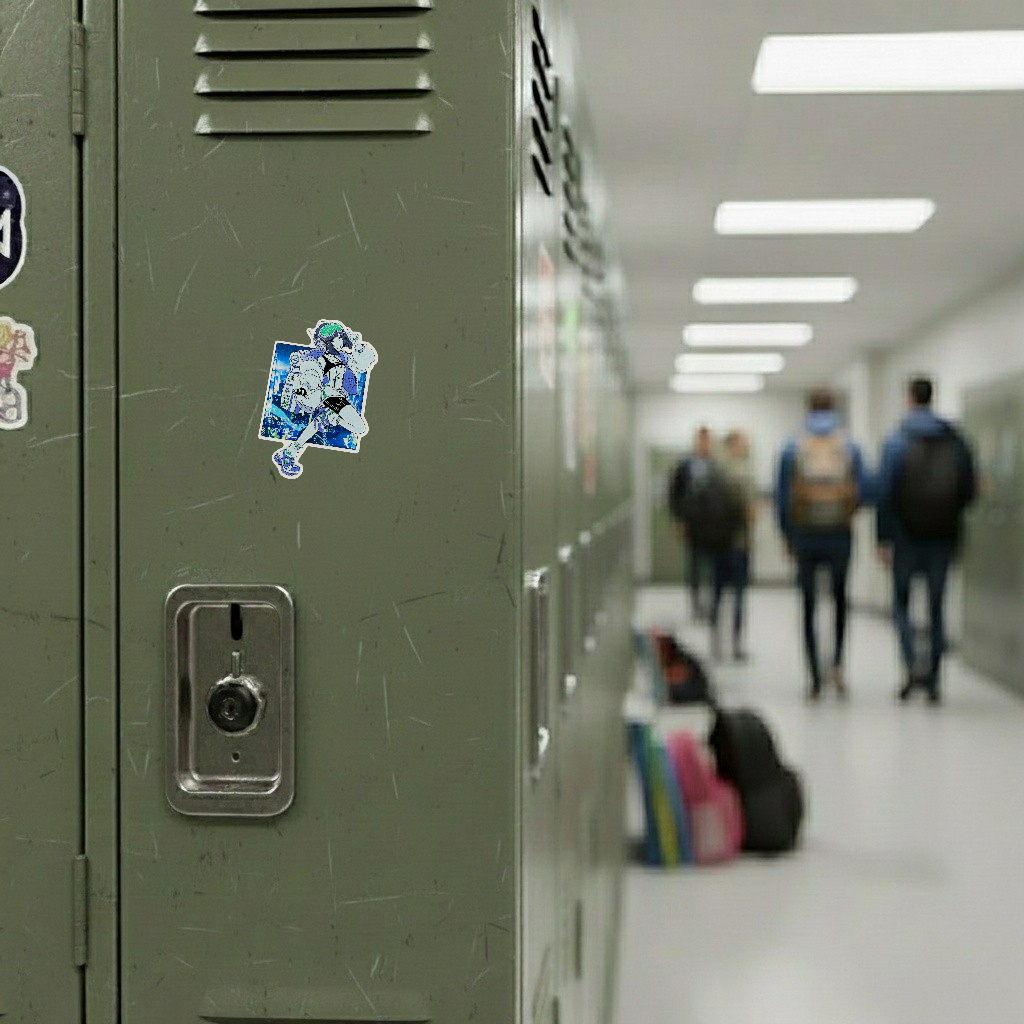 CYBER City Girl ✦ B-Side Label Sticker