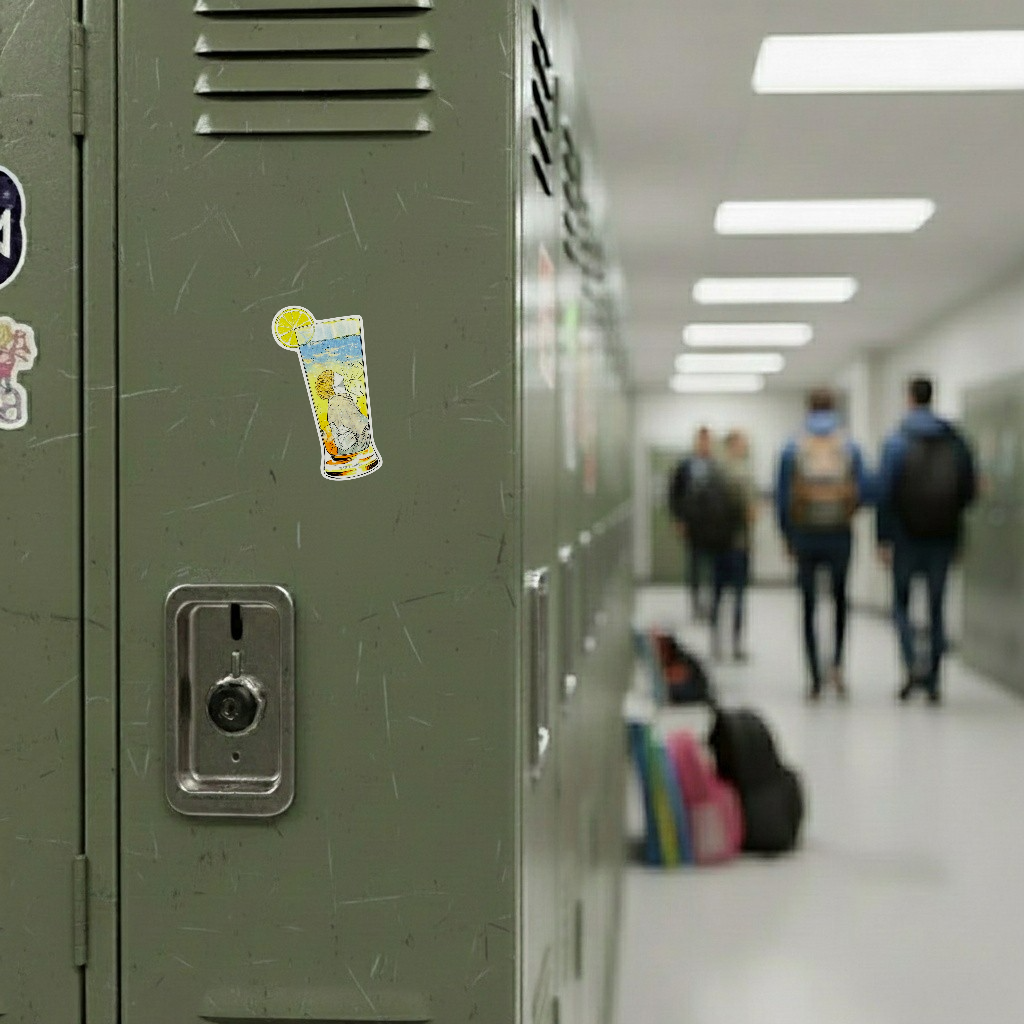 Lemon Summer Man Drink ✦ B-Side Label Sticker