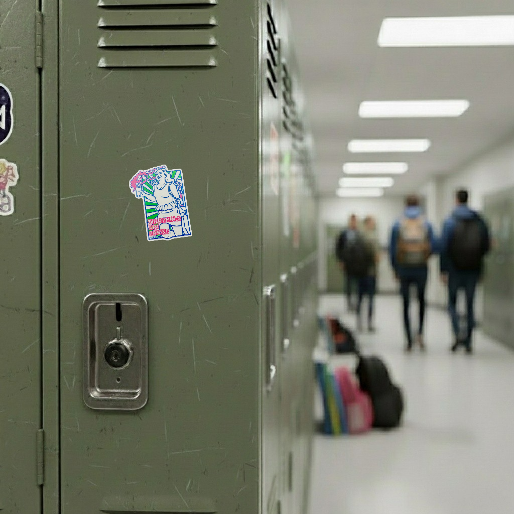 Zombies Attack - Woman ✦ B-Side Label Sticker