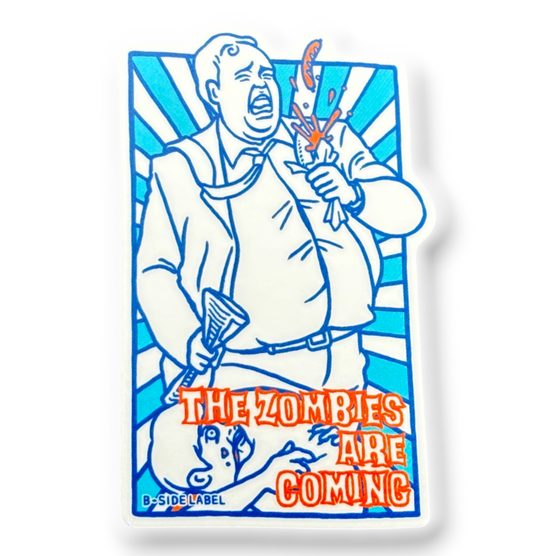 Zombies Attack - Man ✦ B-Side Label Sticker