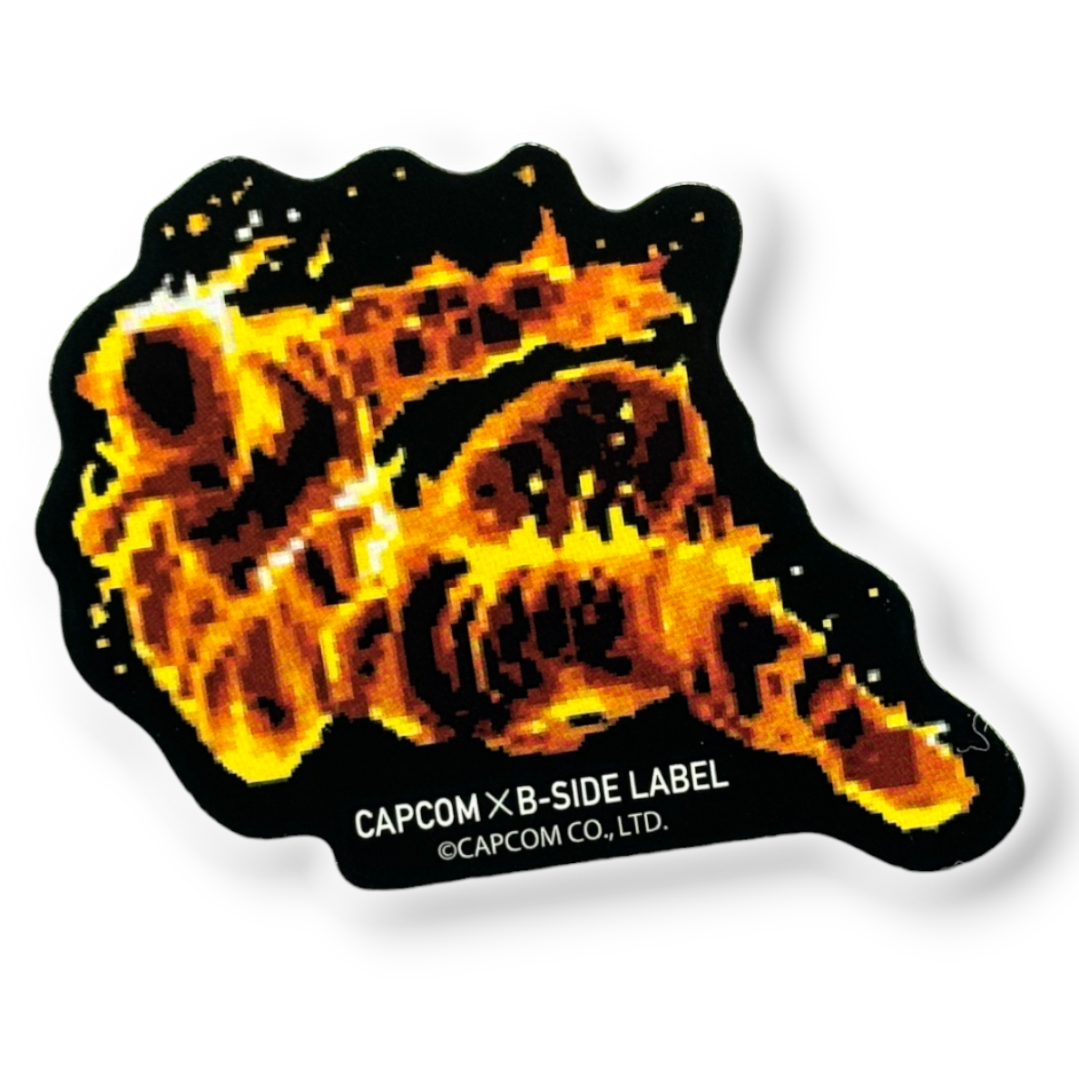 Street Fighter “Yoga Fire” Burned Opponent ✦ B-Side Label Sticker
