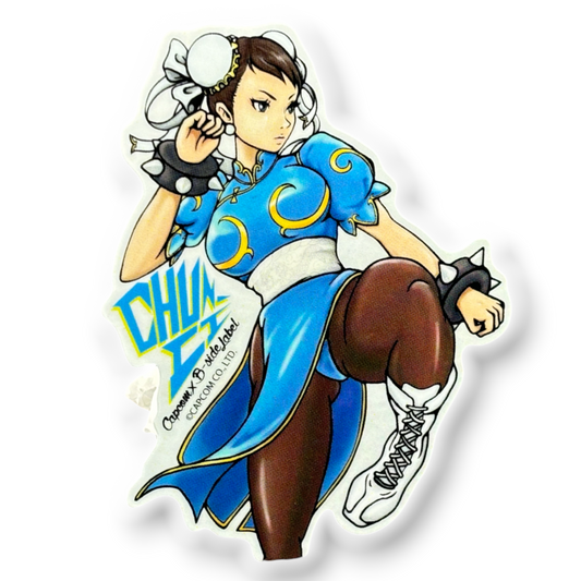 Street Fighter Chun-Li (Kick Pose) ✦ B-Side Label Sticker