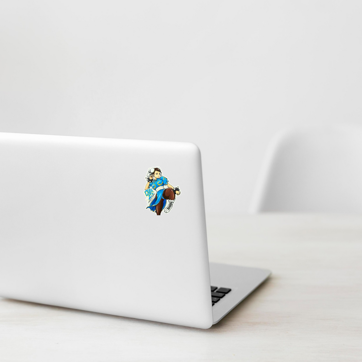 Street Fighter Chun-Li (Kick Pose) ✦ B-Side Label Sticker