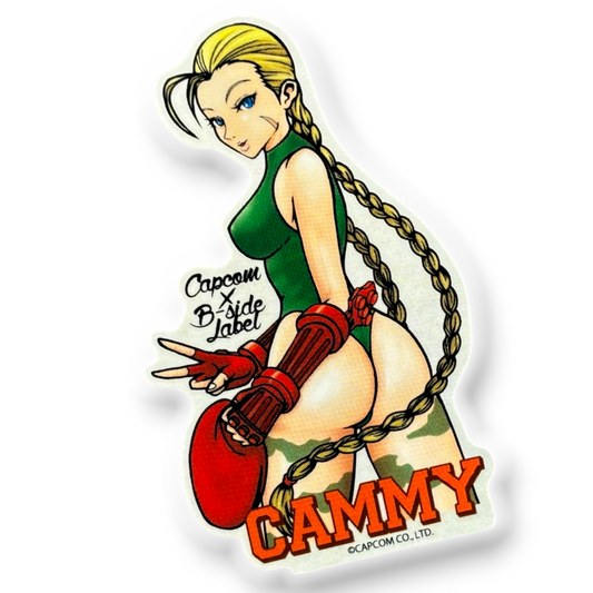 Street Fighter Cammy (Peace Pose) ✦ B-Side Label Sticker