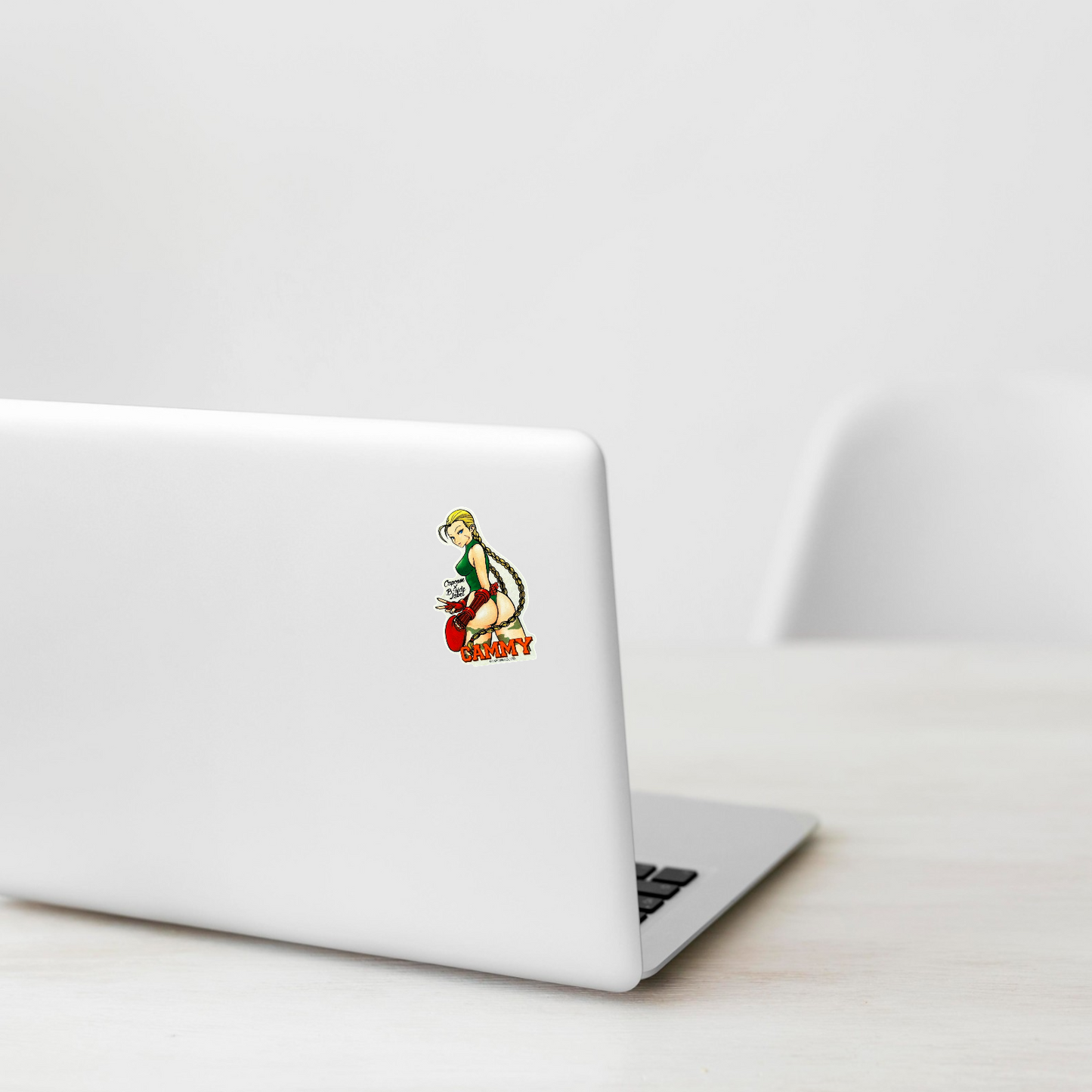 Street Fighter Cammy (Peace Pose) ✦ B-Side Label Sticker