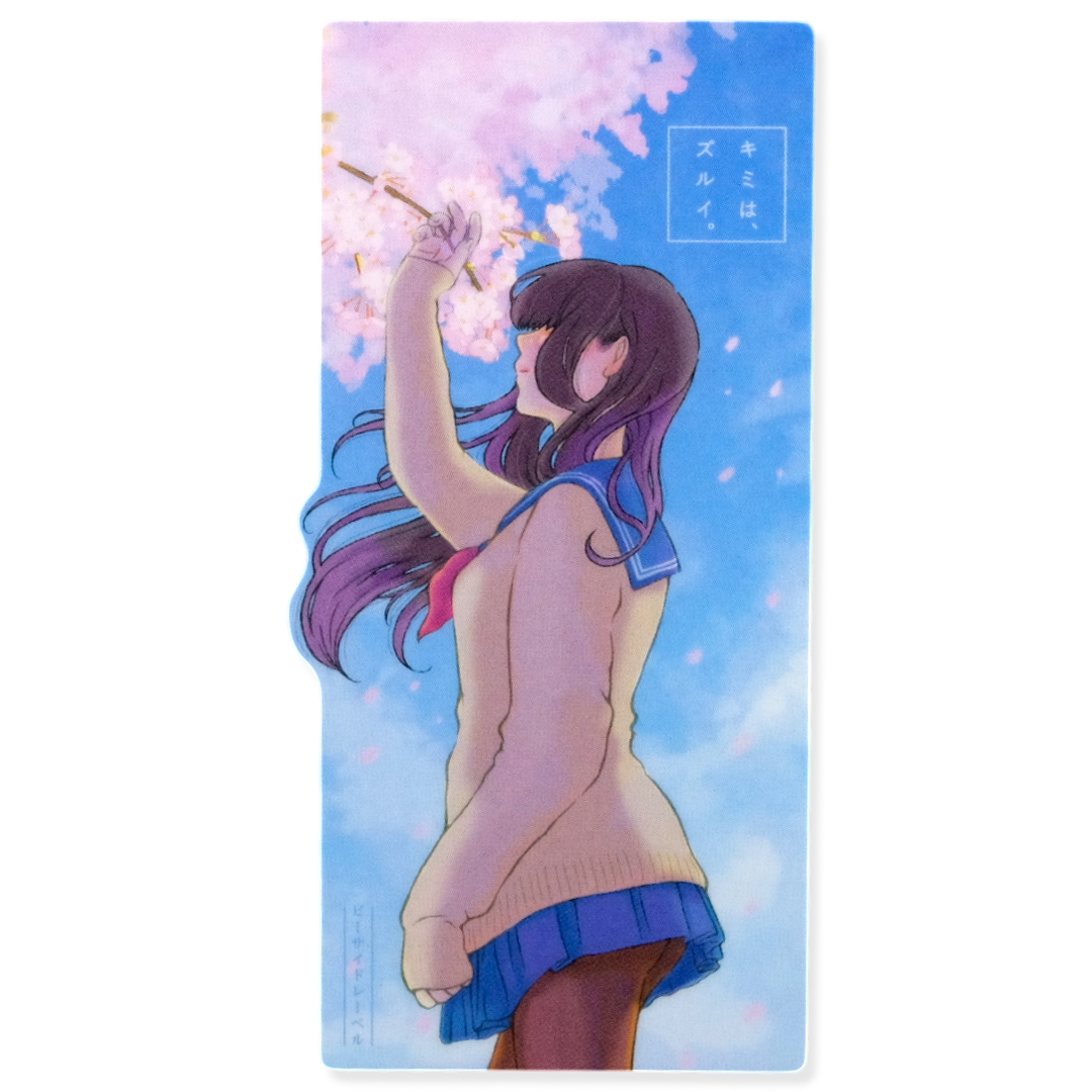 Spring Breeze Sakura Girl ✦ B-Side Label Sticker
