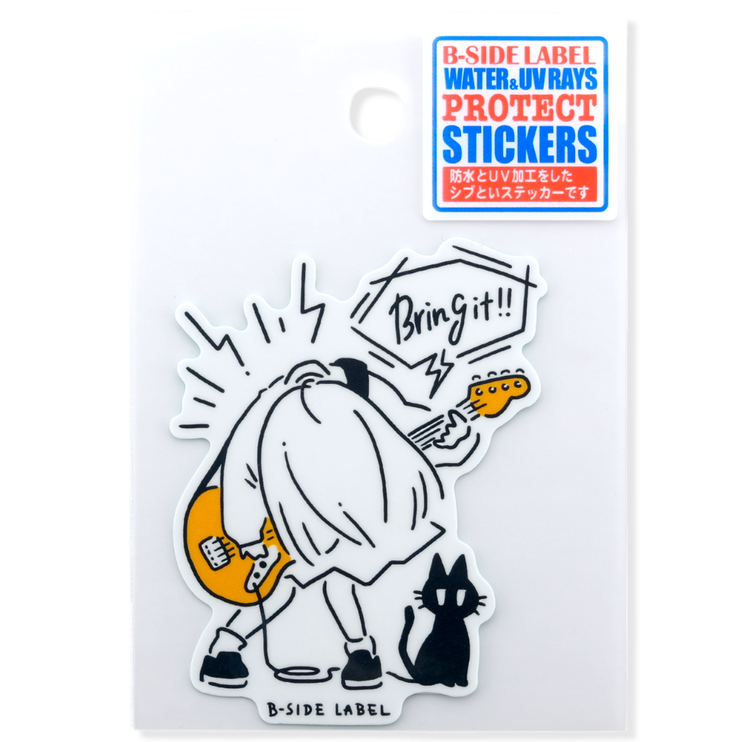 Bring It!! Guitar Girlie ✦ B-Side Label Sticker