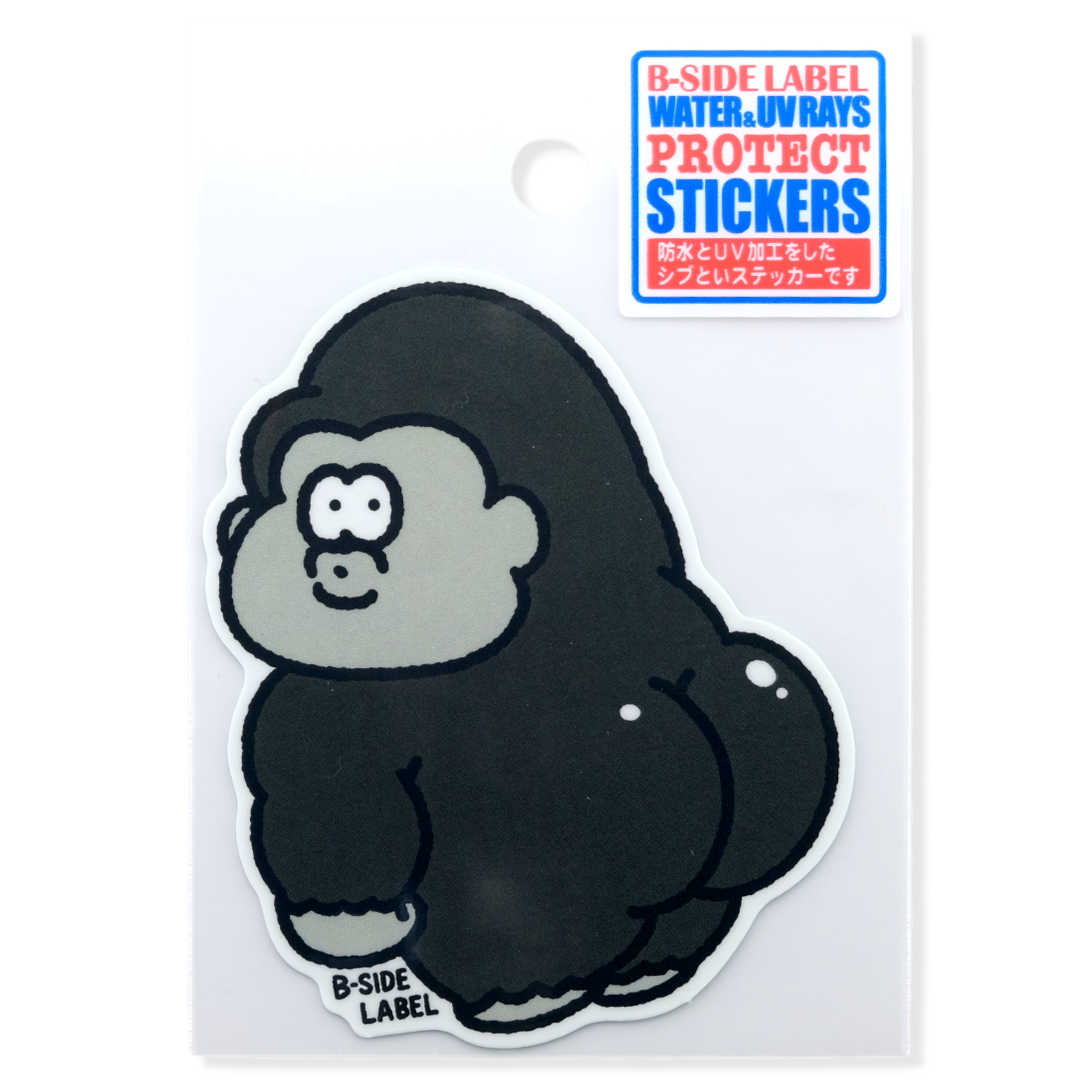 Cartoon Gorilla Booty ✦ B-Side Label Sticker