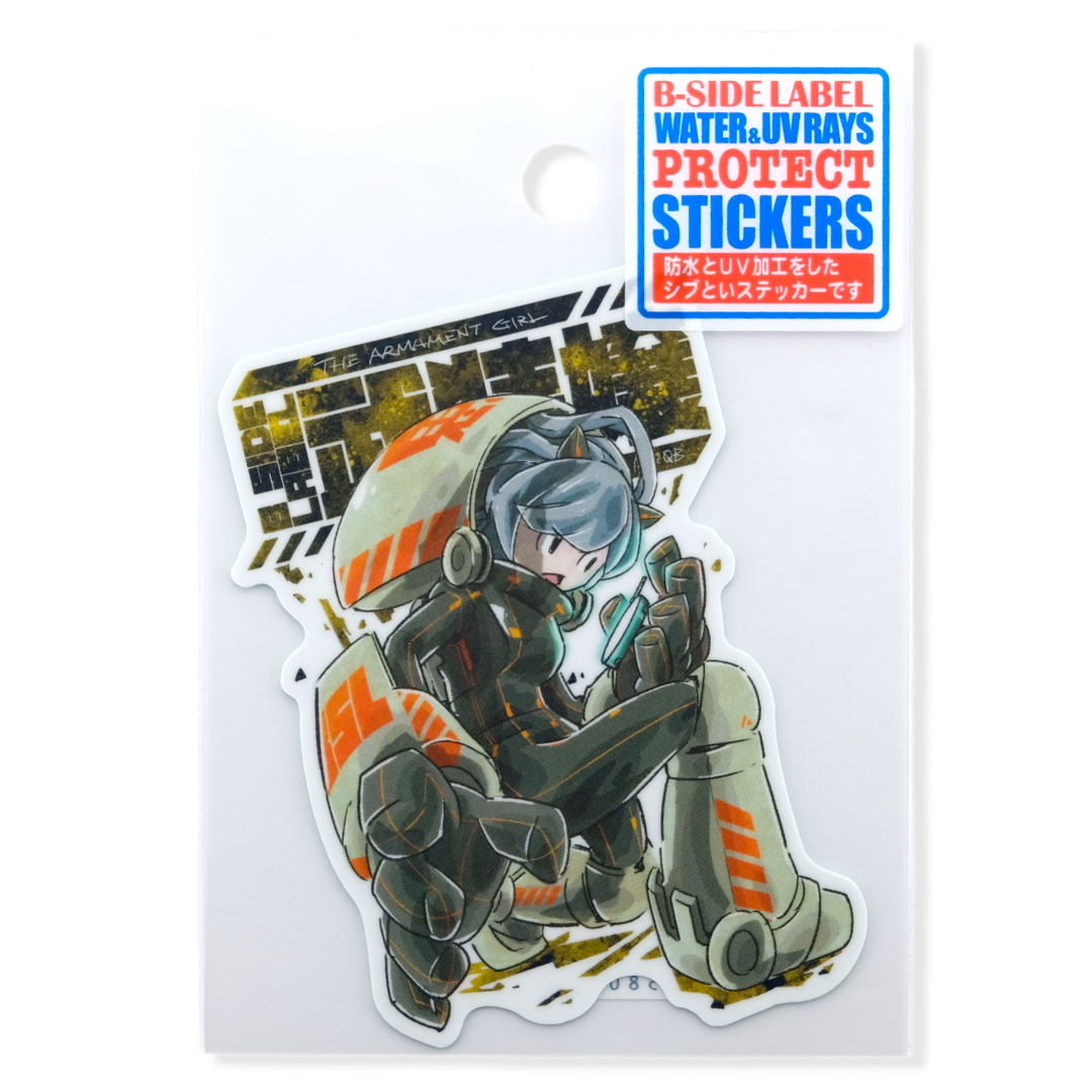 Mecha-Armor Girlie ✦ B-Side Label Sticker