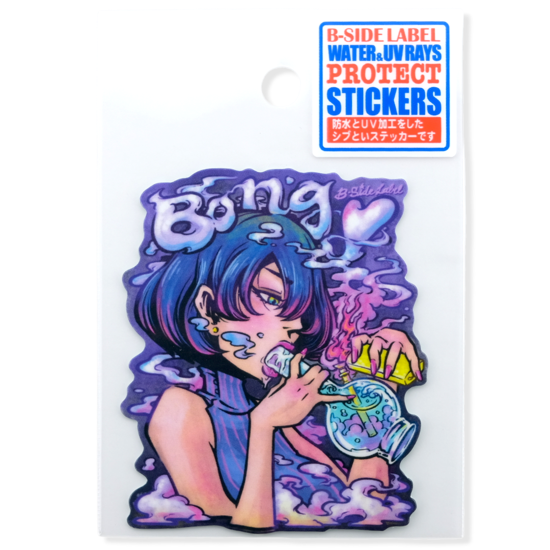 Psychedelic Bong-Hit Girlie ✦ B-Side Label Sticker