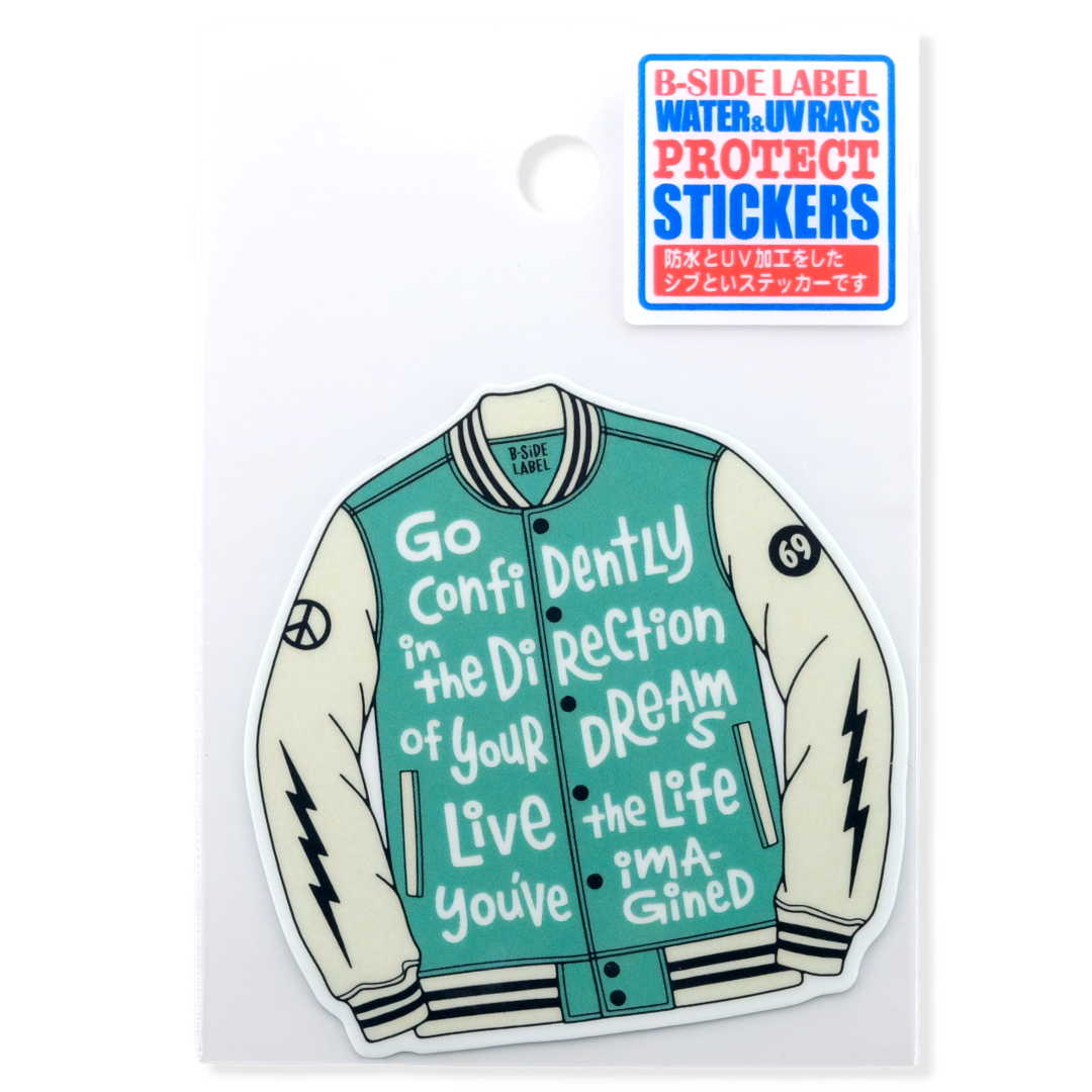 Inspirational Varsity Jacket ✦ B-Side Label Sticker