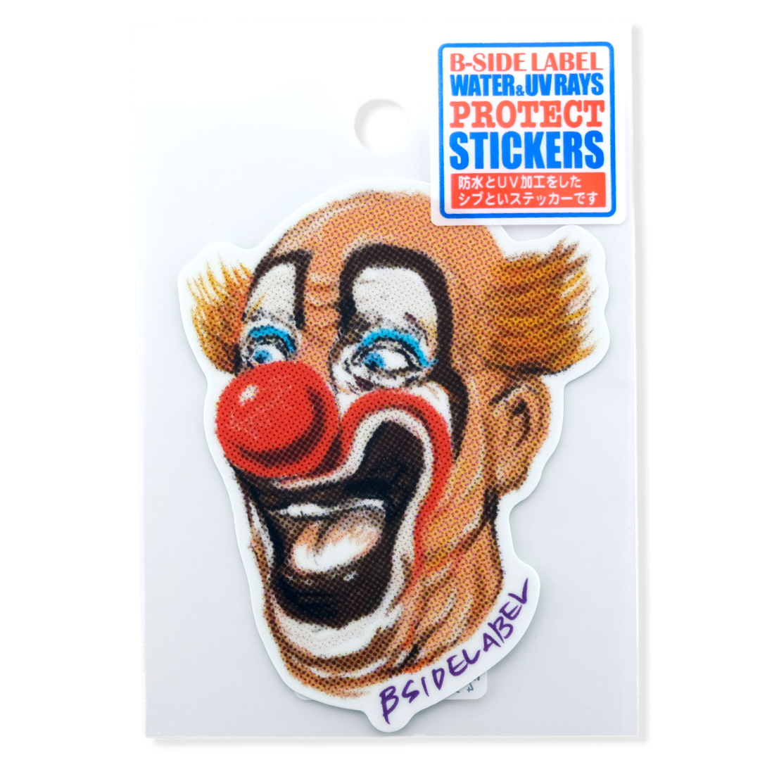 Retro Laughing Clown ✦ B-Side Label Sticker