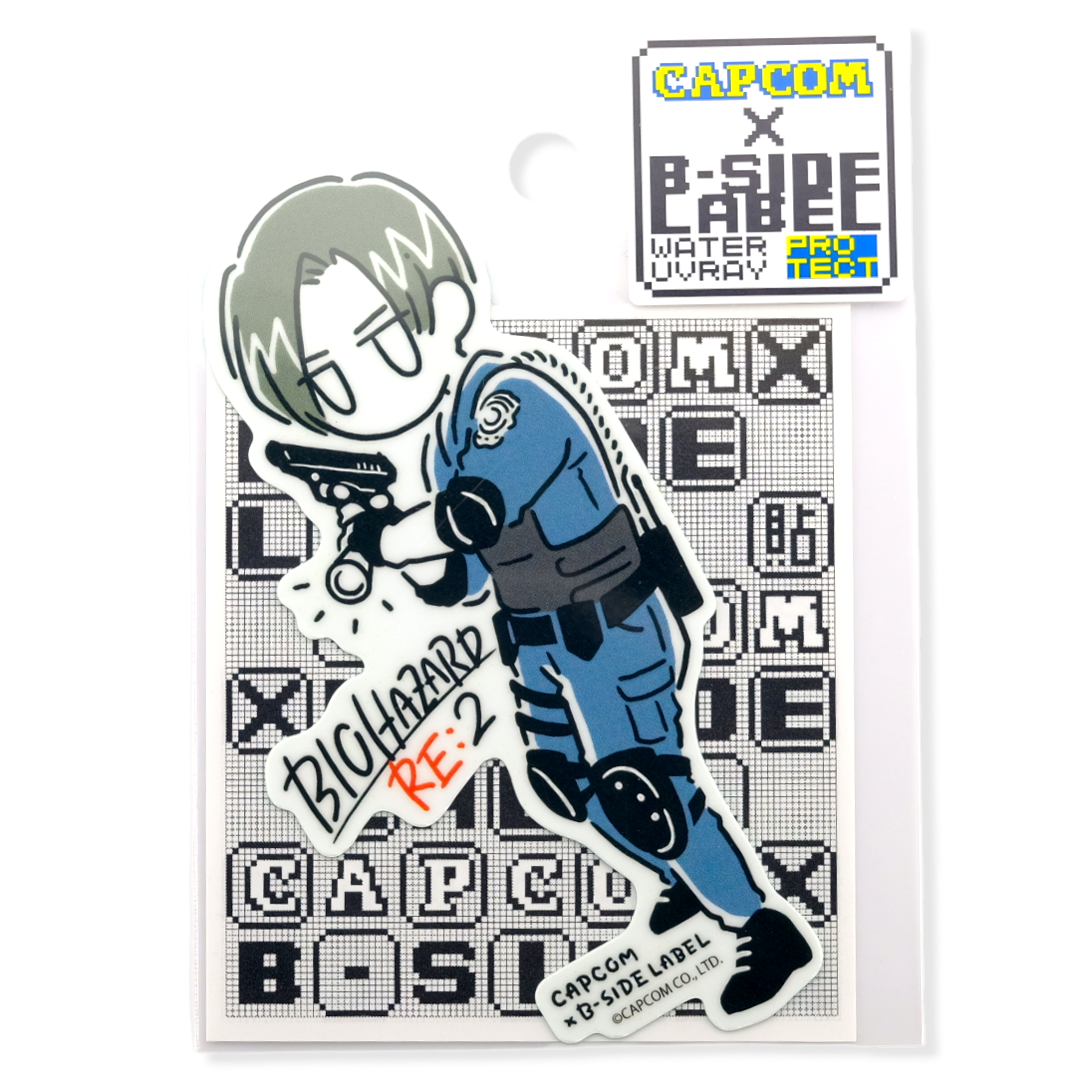 Resident Evil 2 Leon Kennedy (Sketch) ✦ B-Side Label Sticker