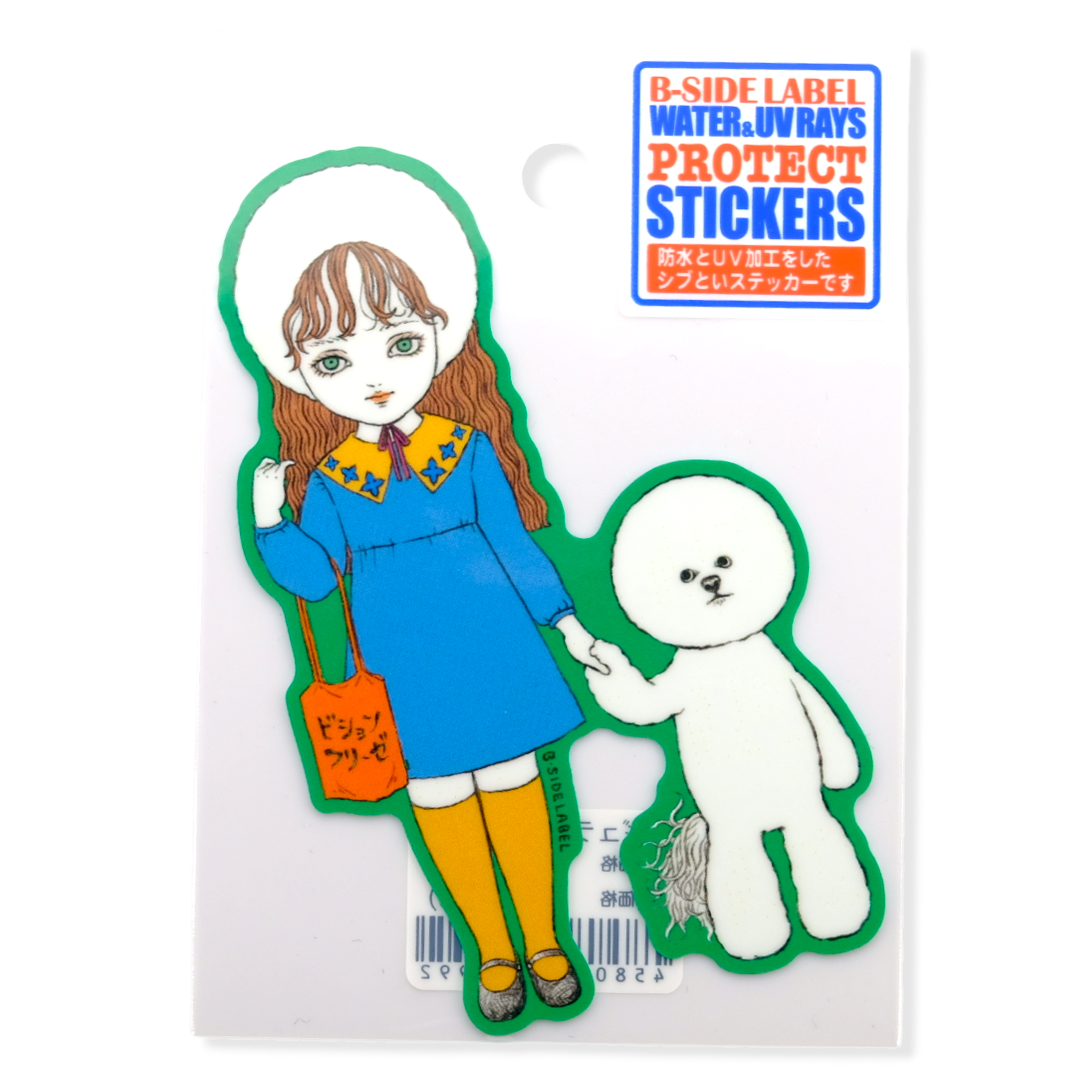 Dog-Walk Poodle Girlie ✦ B-Side Label Sticker