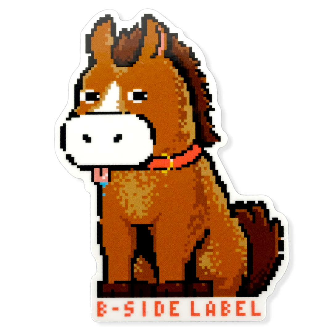 Pixel Pastel Unicorn ✦ B-Side Label Sticker