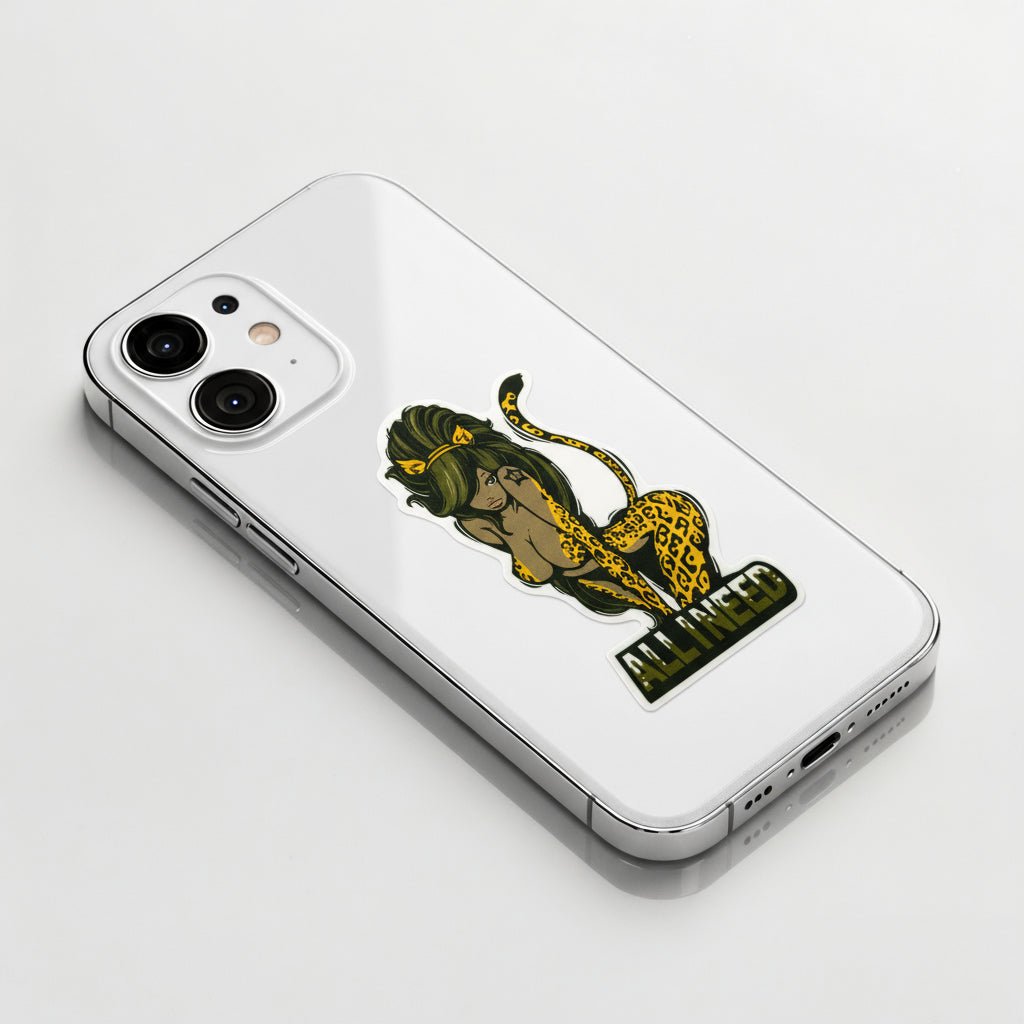 Leopard Girlie ✦ B-Side Label Sticker