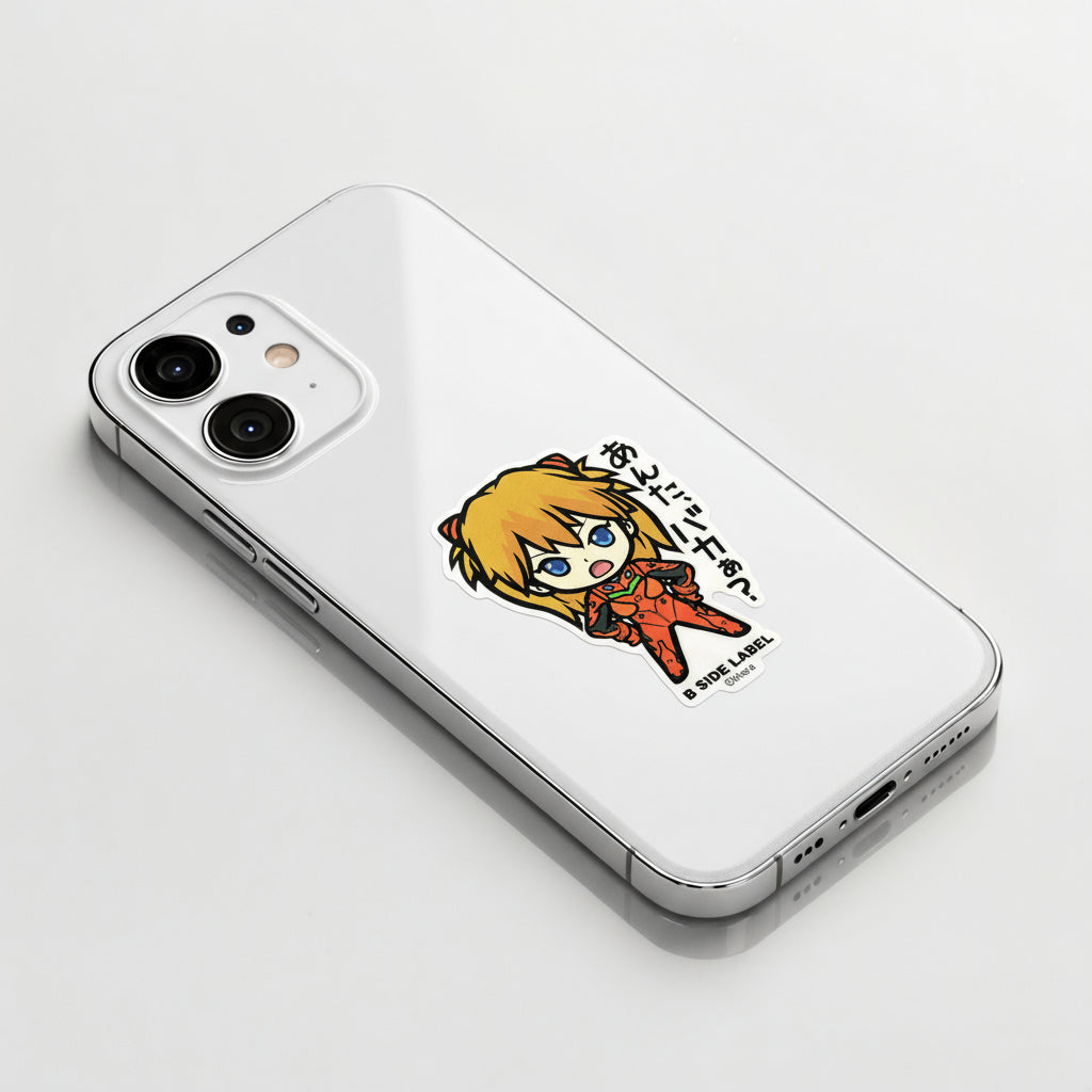 Evangelion Asuka ✦ B-Side Label Sticker
