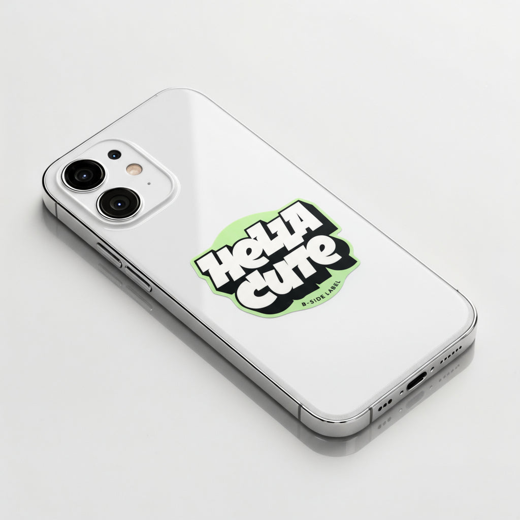 Hella Cute ✦ B-Side Label Sticker
