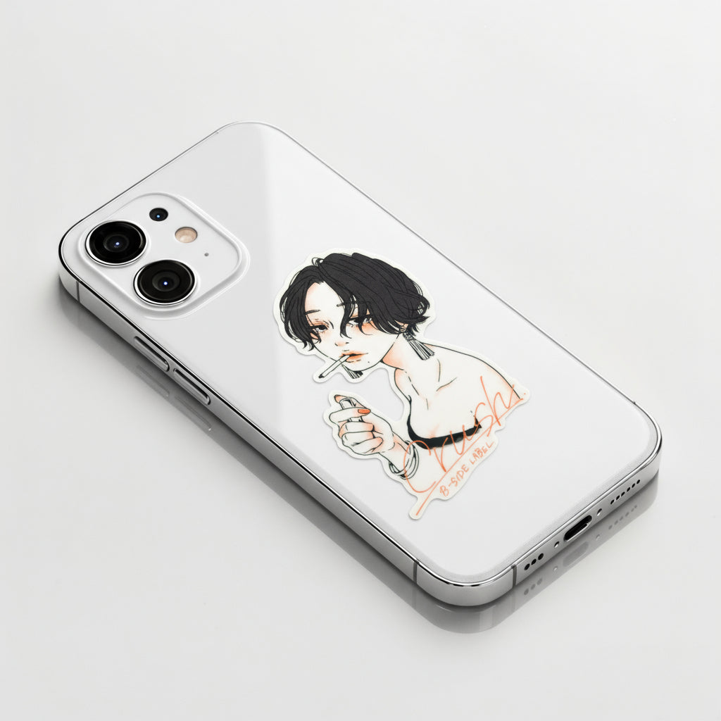 Cool Crush Girlie ✦ B-Side Label Sticker
