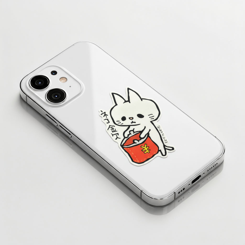 Broke Cat ✦ B-Side Label Sticker