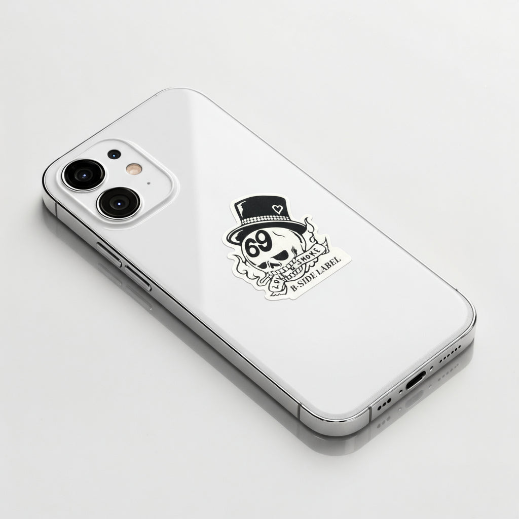 Love, Skull & Smoke ✦ B-Side Label Sticker