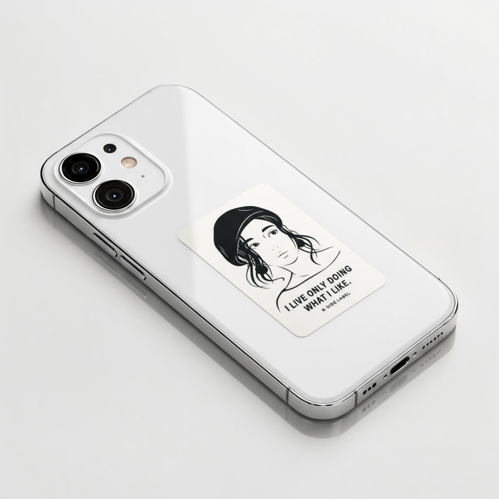 Focused Rebel Girlie ✦ B-Side Label Sticker