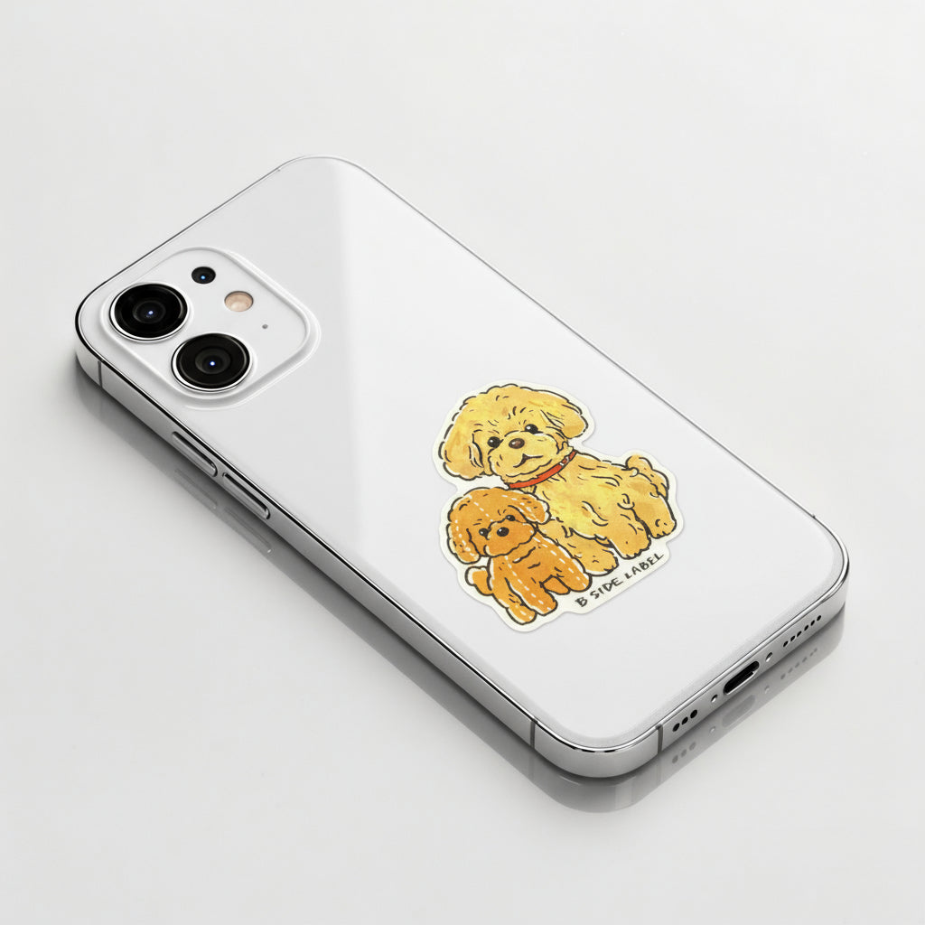 Toy Poodle Duo ✦ B-Side Label Sticker