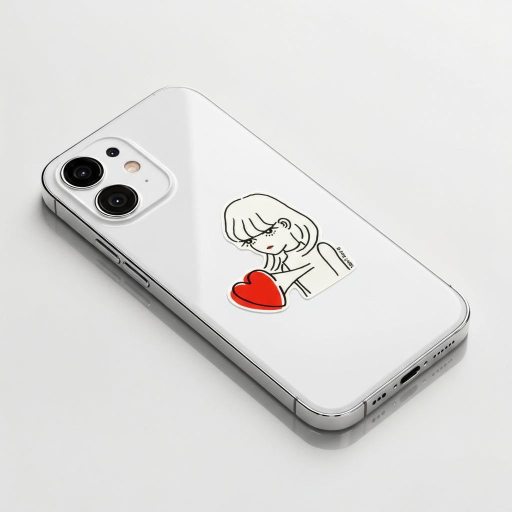 Big-Heart Girl ✦ B-Side Label Sticker