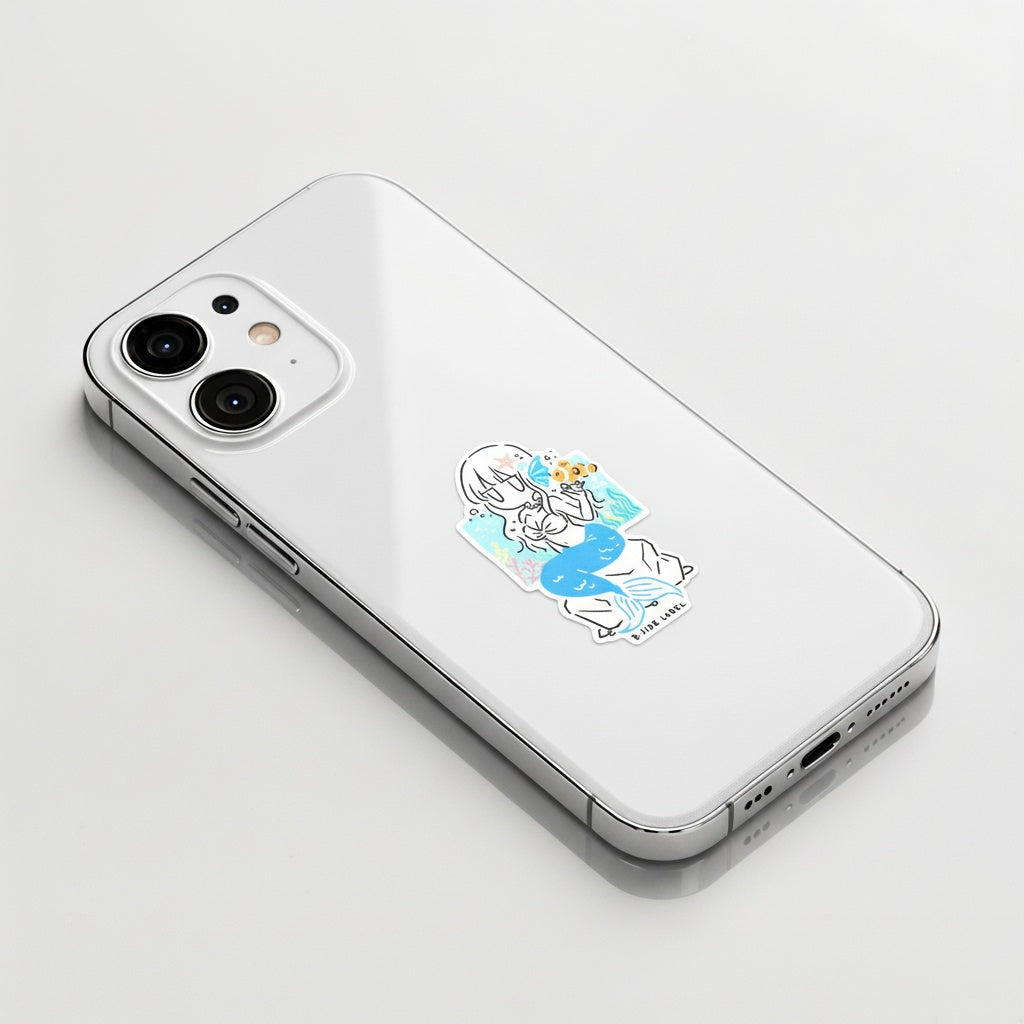 Undersea Mermaid Girlie ✦ B-Side Label Sticker