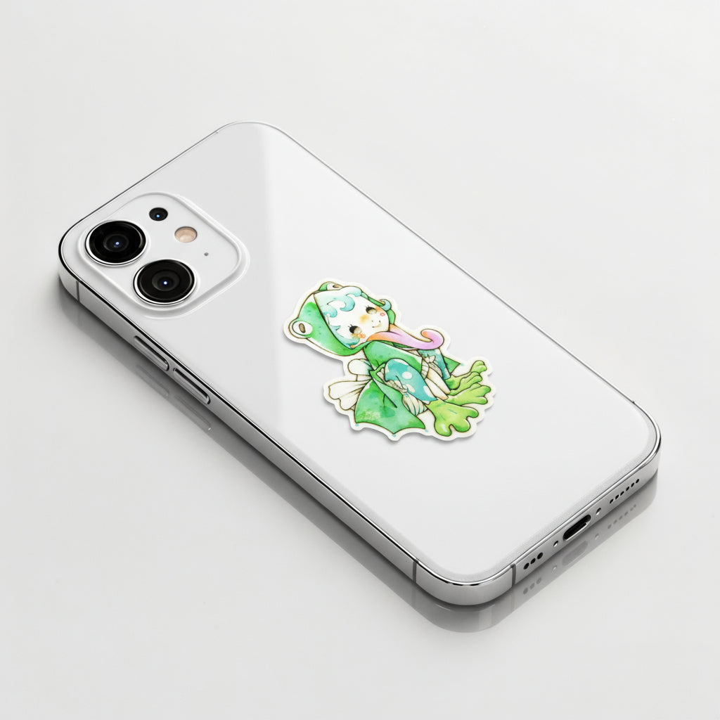 Frog Girlie ✦ B-Side Label Sticker