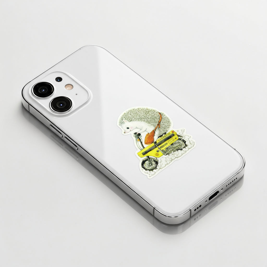 Hedgehog Rider ✦ B-Side Label Sticker