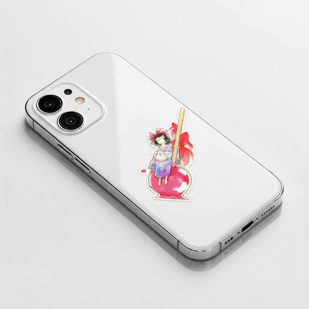 Candy Apple Girl ✦ B-Side Label Sticker
