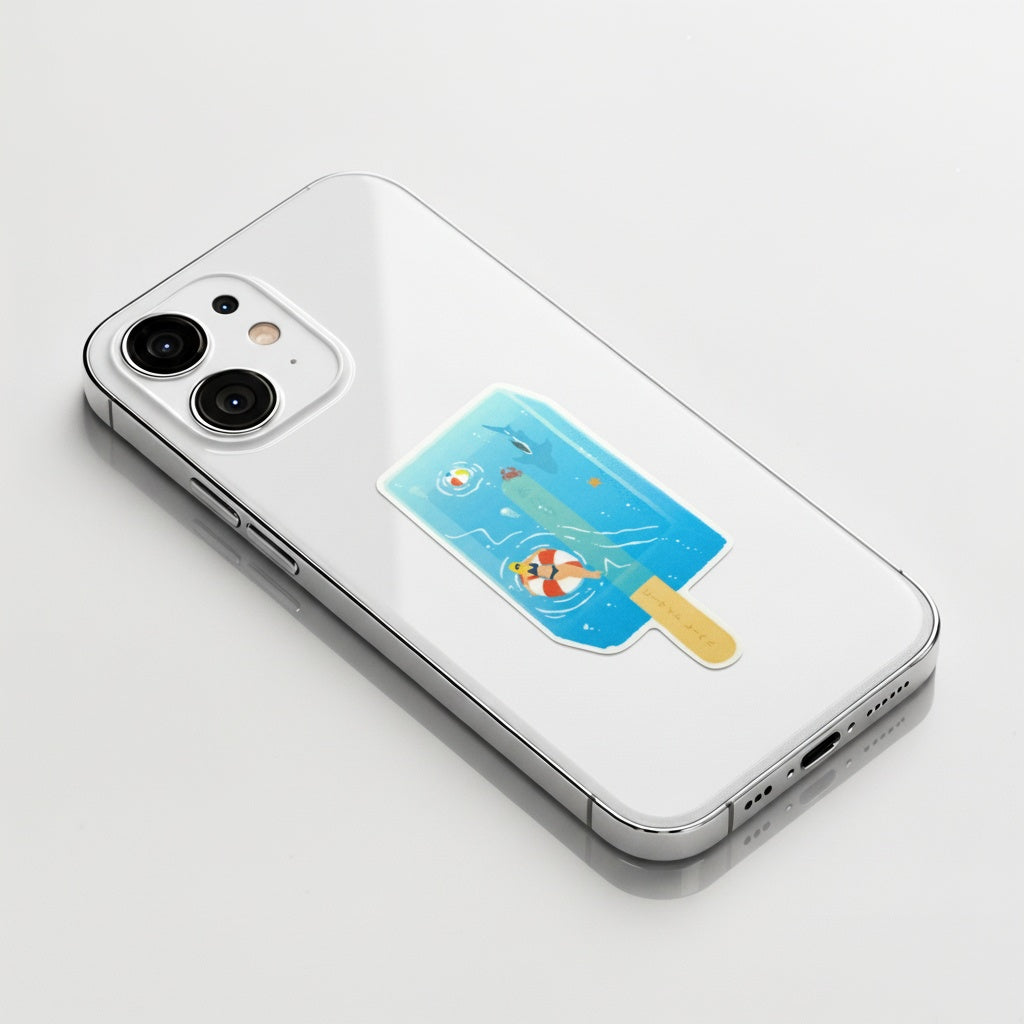 Summer Popsicle Pool ✦ B-Side Label Sticker