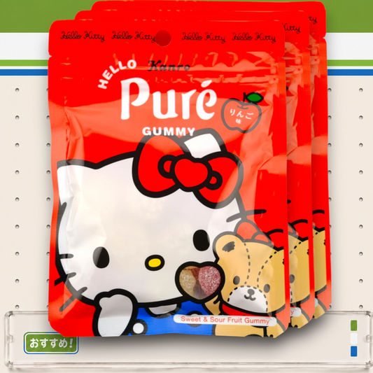 Kanro ✦ Puré Hello Kitty Gummibärchen ✦ Apfel