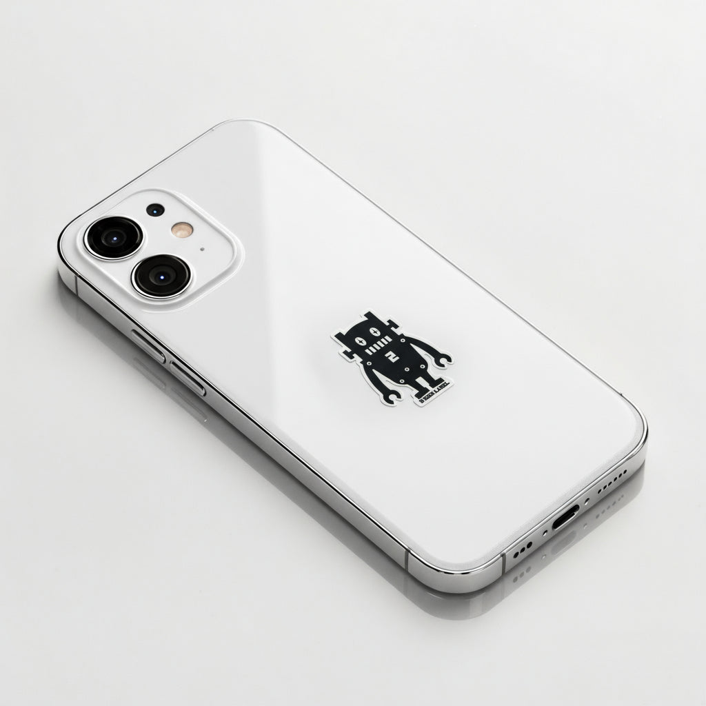 Retro Robot No. 2 ✦ B-Side Label Sticker