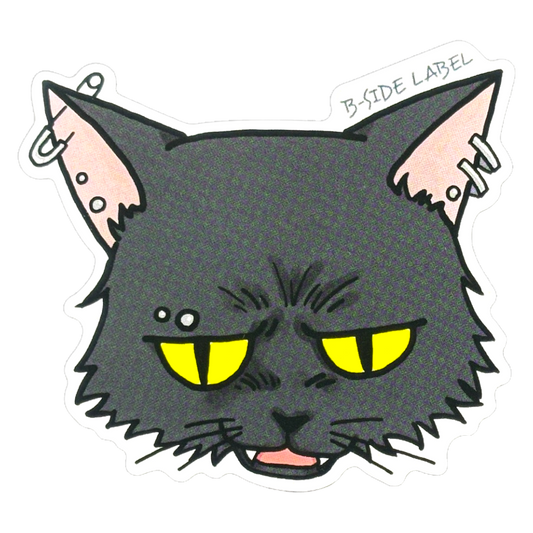 Black Cat & Piercings ✦ B-Side Label Sticker