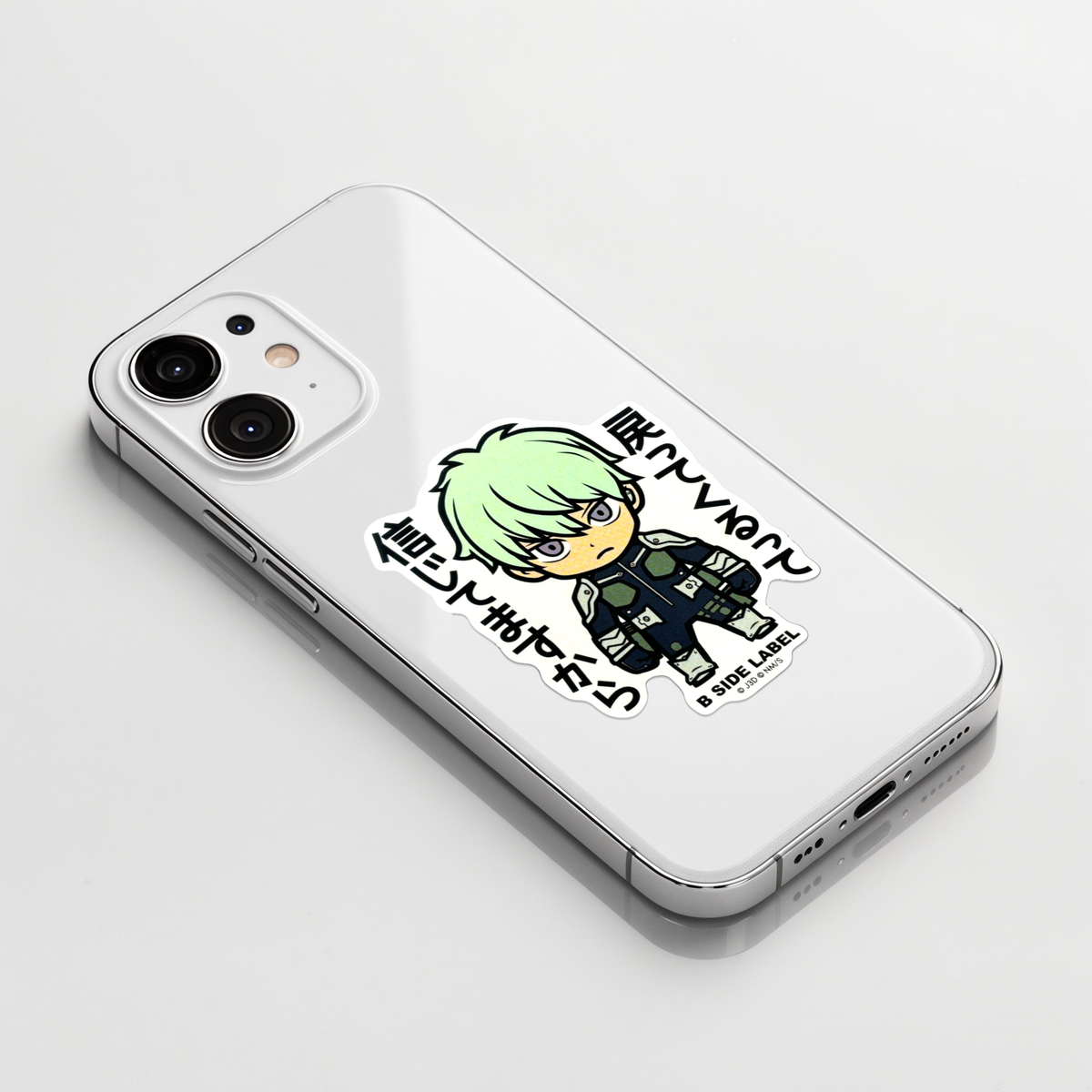 Kaiju No. 8 Ichikawa Reno ✦ B-Side Label Sticker on a white iPhone