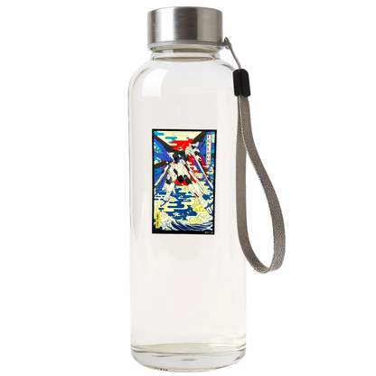Gundam SEED Freedom Gundam ✦ B-Side Label Sticker on a white water bottle