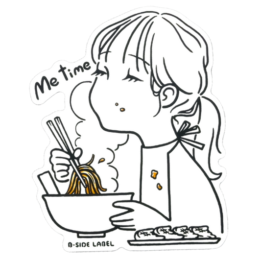 Me Time Girlie ✦ B-Side Label Sticker