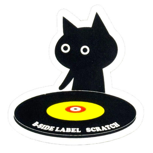 DJ Kitten ✦ B-Side Label Sticker ✦ Japan
