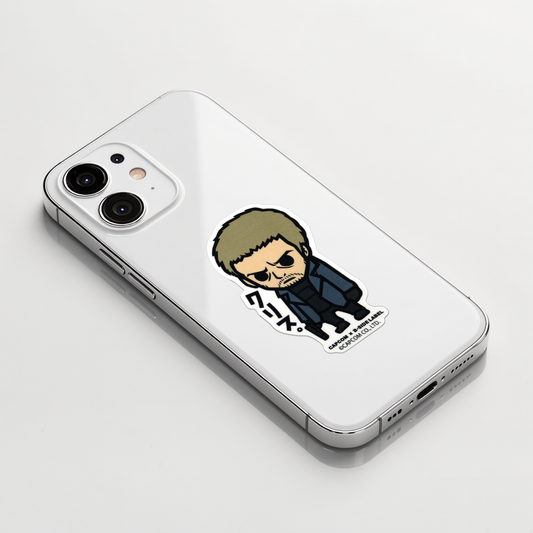 Resident Evil Chris Redfield Chibi ✦ B-Side Label Sticker