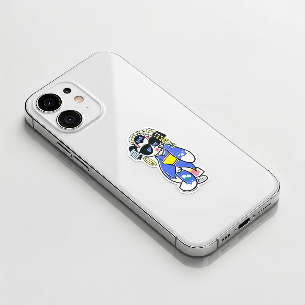 Cool Kimono Maiko ✦ B-Side Label Sticker
